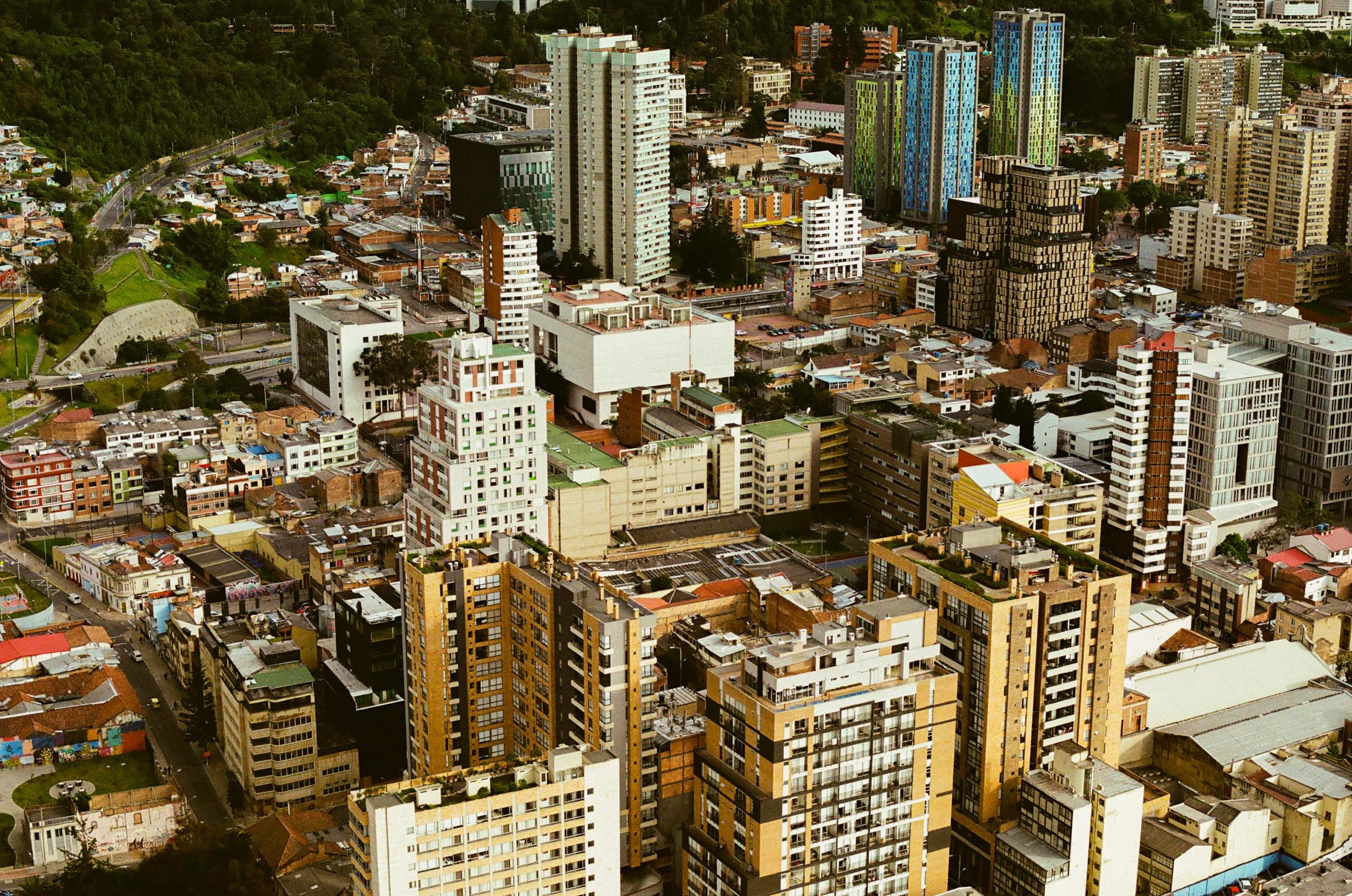 Main business districts in the main cities of Colombia